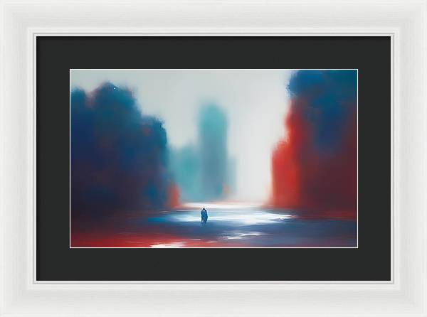 The Wanderer, Framed Print, Oil on Canvas, Abstract Painting, Multicolor Art, Abstract Art, Abstract Artwork, Wall Décor, Wall Art, Artwork