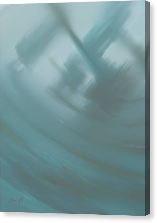 Through the Surf, Canvas Print, Wall Décor, Wall Art, Artwork, Art Piece, Patterns, Ocean Patterns, Wave Patterns, Teal Patterns, Marine, Aquatic