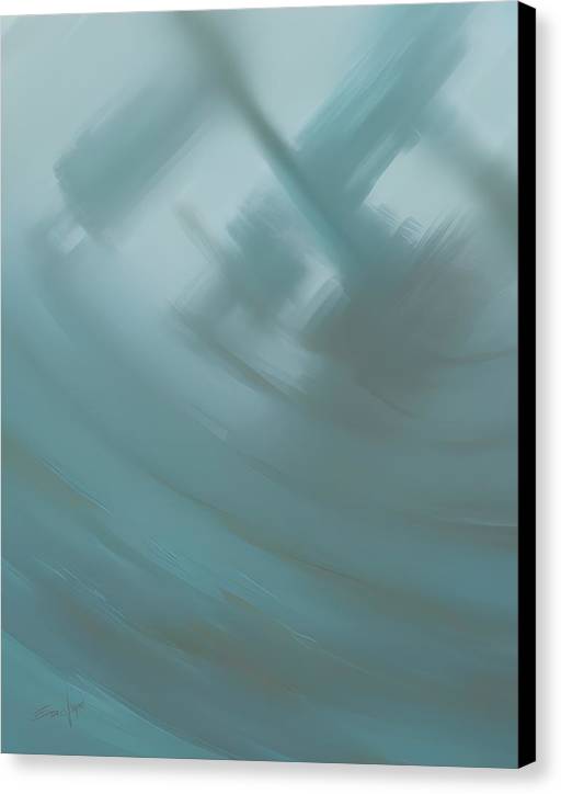 Through the Surf, Canvas Print, Wall Décor, Wall Art, Artwork, Art Piece, Patterns, Ocean Patterns, Wave Patterns, Teal Patterns, Marine, Aquatic