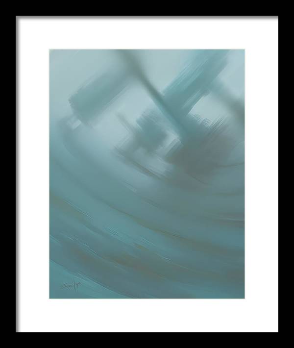 Through the Surf, Framed Print, Wall Décor, Wall Art, Artwork, Art Piece, Patterns, Ocean Patterns, Wave Patterns, Teal Patterns, Marine, Aquatic