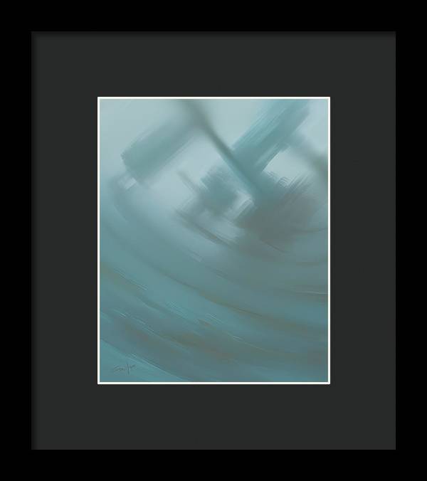 Through the Surf, Framed Print, Wall Décor, Wall Art, Artwork, Art Piece, Patterns, Ocean Patterns, Wave Patterns, Teal Patterns, Marine, Aquatic