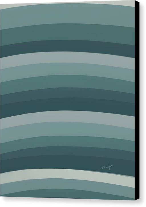 Waves, Canvas Print, Wall Décor, Wall Art, Artwork, Art Piece, Patterns, Wave Patterns, Teal Patterns, Turquoise Patterns, Oil on Canvas