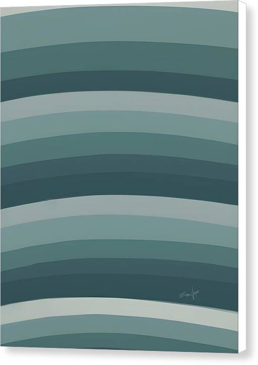 Waves, Canvas Print, Wall Décor, Wall Art, Artwork, Art Piece, Patterns, Wave Patterns, Teal Patterns, Turquoise Patterns, Oil on Canvas