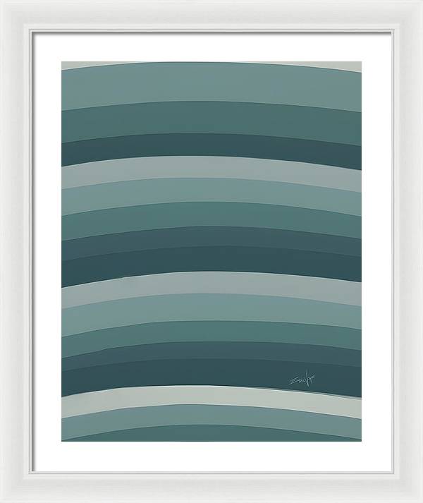 Waves, Framed Print, Wall Décor, Wall Art, Artwork, Art Piece, Patterns, Ocean Patterns, Wave Patterns, Teal Patterns, Marine, Aquatic