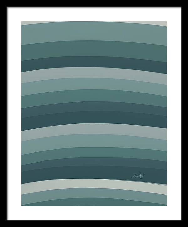 Waves, Framed Print, Wall Décor, Wall Art, Artwork, Art Piece, Patterns, Ocean Patterns, Wave Patterns, Teal Patterns, Marine, Aquatic