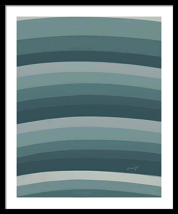 Waves, Framed Print, Wall Décor, Wall Art, Artwork, Art Piece, Patterns, Ocean Patterns, Wave Patterns, Teal Patterns, Marine, Aquatic