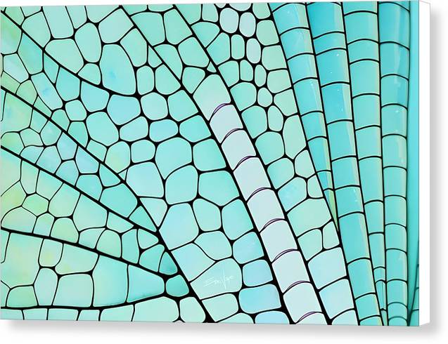 Wings, Canvas Print, Wall Décor, Wall Art, Watercolor, Artwork, Art Piece, Patterns, Dragonfly Wing Patterns, Teal Patterns, Turquoise Patterns, Aqua Patterns