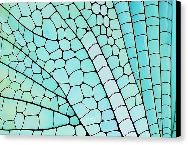 Wings, Canvas Print, Wall Décor, Wall Art, Watercolor, Artwork, Art Piece, Patterns, Dragonfly Wing Patterns, Teal Patterns, Turquoise Patterns, Aqua Patterns