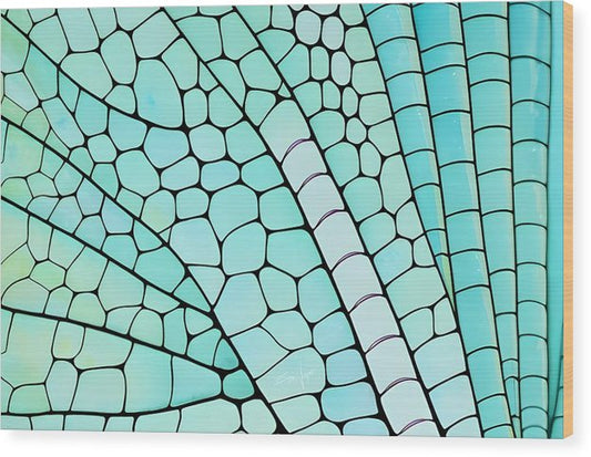 Wings, Wood Print, Wall Décor, Wall Art, Watercolor, Artwork, Art Piece, Patterns, Dragonfly Wing Patterns, Teal Patterns, Turquoise Patterns, Aqua Patterns