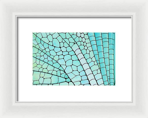 Wings, Framed Print, Wall Décor, Wall Art, Watercolor, Artwork, Art Piece, Patterns, Dragonfly Wing Patterns, Teal Patterns, Turquoise Patterns, Aqua Patterns